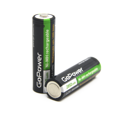 Аккумулятор бытовой GoPower HR6 AA BL2 NI-MH 2850mAh (2/20/240) блистер (2 шт.) Аккумулятор бытовой GoPower HR6 AA (00-00015318) Аккумулятор бытовой GoPower HR6 AA BL2 NI-MH 2850mAh (2/20/240) блистер (2 шт.) Аккумулятор бытовой GoPower HR6 AA (00-00015318)