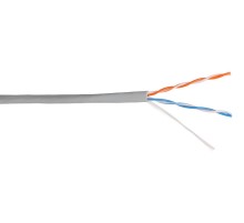 Кабель информационный Lanmaster NM-UTP5E2PR-CU кат.5е U/UTP не экранированный 2X2 PVC внутренний 305м серый