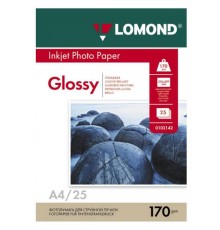 Фотобумага Lomond 102143 A4/170г/м2/25л./белый глянцевое для струйной печати