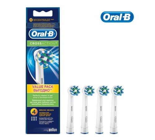 Насадка для зубной щетки EB50-4 WHITE ORAL-B Насадка для зубной щетки EB50-4 WHITE ORAL-B
