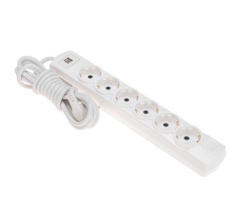 Rexant (13-4122) Удлинитель PREMIUM 6 гнезд, 3м, 3х1,5мм?, с/з, 2 USB, белый