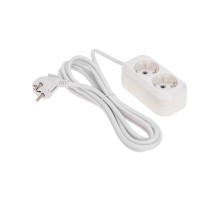 PROconnect (13-4203) Удлинитель 2 гнезда, 3м, 3х0,75мм?, с/з, белый