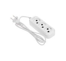 PROconnect (13-4205) Удлинитель 3 гнезда, 1,5м, 2х0,75мм?, б/з, белый