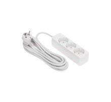 PROconnect (13-4210) Удлинитель 3 гнезда, 5м, 3х0,75мм?, с/з, белый