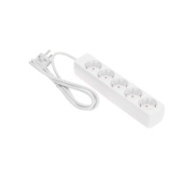 PROconnect (13-4211) Удлинитель 5 гнезд, 1,5м, 3х0,75мм?, с/з, белый