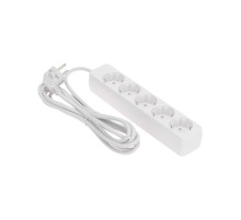 PROconnect (13-4212) Удлинитель 5 гнезд, 3м, 3х0,75мм?, с/з, белый