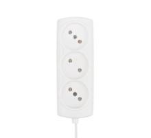 PROconnect (11-7206) Удлинитель STANDARD 3 гнезда, 1,5м, 2х0,75мм?, б/з, белый