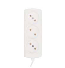 PROconnect (11-7211) Удлинитель STANDARD 3 гнезда, 3м, 2х0,75мм? , б/з, белый