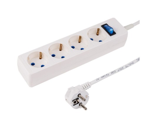PROconnect (11-7232) Сетевой фильтр STANDARD 4 гнезда, 5м, 3х0,75мм?, с/з, белый