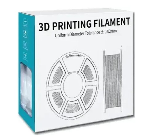 Филамент NVPRINT PLA Matte Grey для 3D печати диаметр 1.75мм  длина 330 метров  масса 1 кг