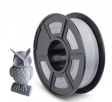 Филамент NVPRINT PLA Silver для 3D печати диаметр 1.75мм  длина 330 метров  масса 1 кг