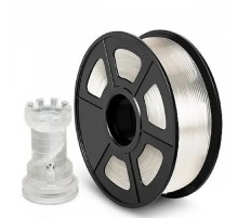 Филамент NVPRINT PLA Transparent  для 3D печати диаметр 1.75мм  длина 330 метров  масса 1 кг