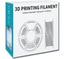 Филамент NVPRINT PLA+ Trasparent White для 3D печати диаметр 1.75мм  длина 330 метров  масса 1 кг