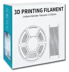 Филамент NVPRINT PLA+ Trasparent White для 3D печати диаметр 1.75мм  длина 330 метров  масса 1 кг