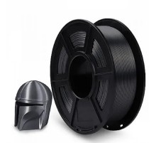 Филамент NVPRINT Silk PLA+ Grey для 3D печати диаметр 1.75мм  длина 330 метров  масса 1 кг