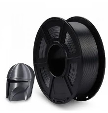 Филамент NVPRINT Silk PLA+ Grey для 3D печати диаметр 1.75мм  длина 330 метров  масса 1 кг