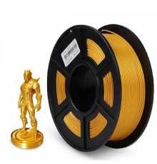 Филамент NVPRINT Silk PLA+ Light gold для 3D печати диаметр 1.75мм  длина 330 метров  масса 1 кг