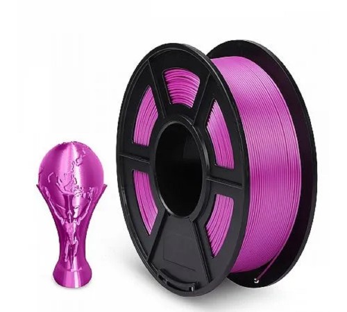 Филамент NVPRINT Silk PLA+ Purple для 3D печати диаметр 1.75мм  длина 330 метров  масса 1 кг