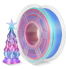 Филамент NVPRINT Silk PLA+ Rainbow 02 для 3D печати диаметр 1.75мм  длина 330 метров  масса 1 кг