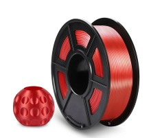 Филамент NVPRINT Silk PLA+ Red для 3D печати диаметр 1.75мм  длина 330 метров  масса 1 кг