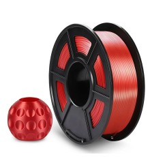 Филамент NVPRINT Silk PLA+ Red для 3D печати диаметр 1.75мм  длина 330 метров  масса 1 кг