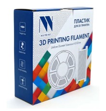 Филамент NVPRINT Silk PLA+ Silver для 3D печати диаметр 1.75мм  длина 330 метров  масса 1 кг
