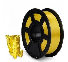 Филамент NVPRINT Silk PLA+ Yellow для 3D печати диаметр 1.75мм  длина 330 метров  масса 1 кг