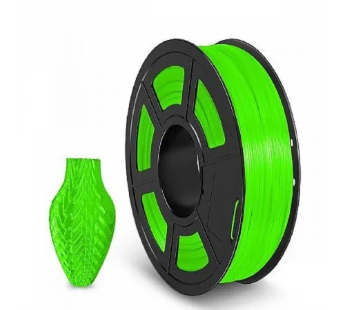 Филамент NVPRINT TPU Trans. Green для 3D печати диаметр 1.75мм  длина 165 метров  масса 0,5 кг