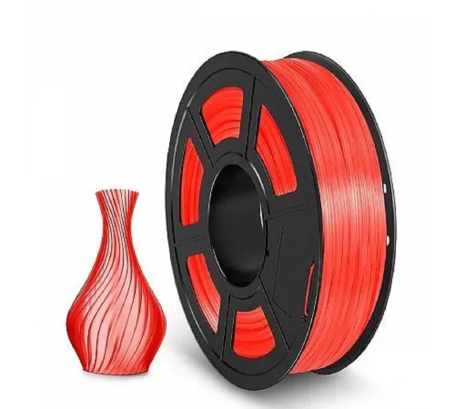 Филамент NVPRINT TPU Trans. Red для 3D печати диаметр 1.75мм  длина 165 метров  масса 0,5 кг