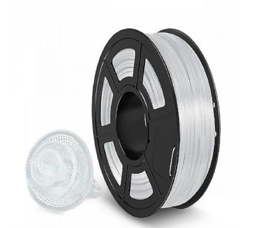 Филамент NVPRINT TPU Trans. White для 3D печати диаметр 1.75мм  длина 165 метров  масса 0,5 кг