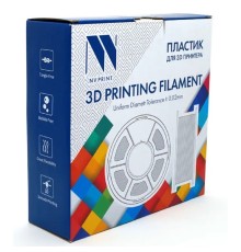 Филамент NVPRINT TPU Trans. для 3D печати диаметр 1.75мм  длина 165 метров  масса 0,5 кг