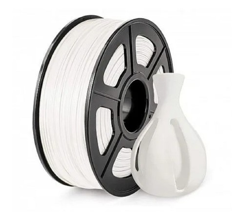 Филамент NVPRINT ASA White для 3D печати диаметр 1.75мм  длина 330 метров  масса 1 кг