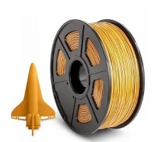 Филамент NVPRINT ABS Gold для 3D печати диаметр 1.75мм  длина 330 метров  масса 1 кг