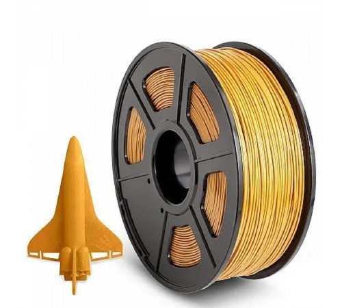Филамент NVPRINT ABS Gold для 3D печати диаметр 1.75мм  длина 330 метров  масса 1 кг