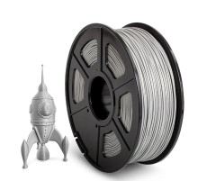 Филамент NVPRINT ABS Silver для 3D печати диаметр 1.75мм  длина 330 метров  масса 1 кг