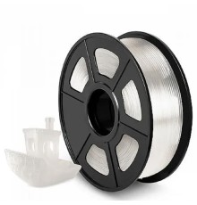 Филамент NVPRINT ABS Transparent для 3D печати диаметр 1.75мм  длина 330 метров  масса 1 кг