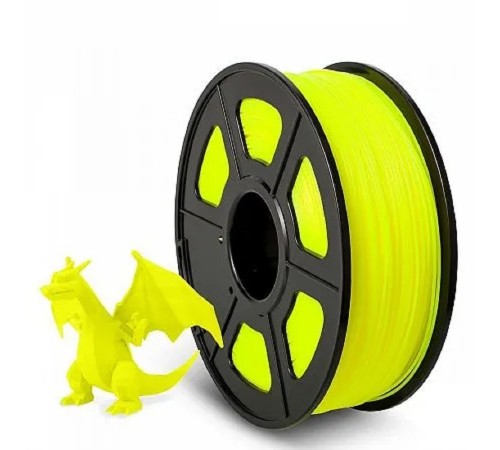 Филамент NVPRINT ABS Yellow для 3D печати диаметр 1.75мм  длина 330 метров  масса 1 кг
