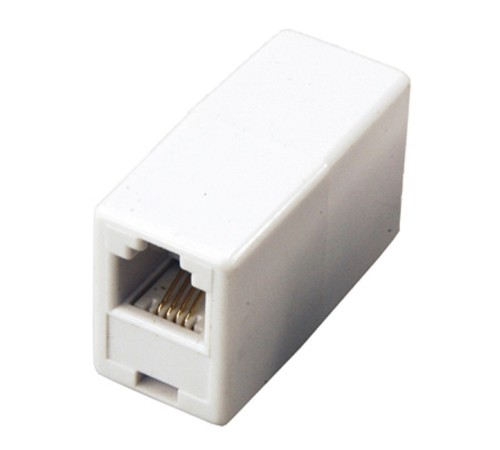 Rexant (03-0022) Адаптер телефонный проходной UTP RJ-14 (6P4C), CAT 3 50 шт