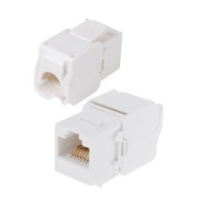 Rexant (05-1052) Модуль Keystone Jack RJ-45(8P8C) UTP, CAT 6, тип 180 градусов, самозажимной, белый