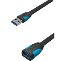 Кабель-удлинитель Vention USB 3.0 AM/AF - 2 м плоский Кабель-удлинитель Vention USB 3.0 AM/AF - 2 м (VAS-A13-B200)
