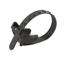 Rexant (07-2160) Подвес для крепления кабеля к тросу 160х12 мм, черный (100 шт/уп)