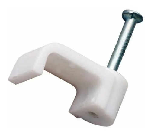 Rexant (07-4205) Крепеж кабеля плоский 5х2 мм, белый (50 шт/уп) Rexant (07-4205) Крепеж кабеля плоский 5х2 мм, белый (50 шт/уп)