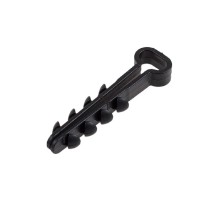 Rexant (07-4609) Дюбель-хомут 5-8мм, прямоугольный, черный (100 шт/уп)