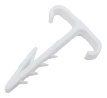 Rexant (07-4615) Дюбель-хомут Т-образный для двух кабелей 2х12мм, белый (100 шт/уп)