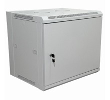 Rexant (04-2211) Шкаф настенный 19" 9U 600х450х500мм (ШхГхВ) - дверь металл,стенки съемные (разобранный) RAL 7035 PRO