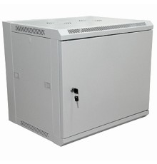 Rexant (04-2211) Шкаф настенный 19" 9U 600х450х500мм (ШхГхВ) - дверь металл,стенки съемные (разобранный) RAL 7035 PRO