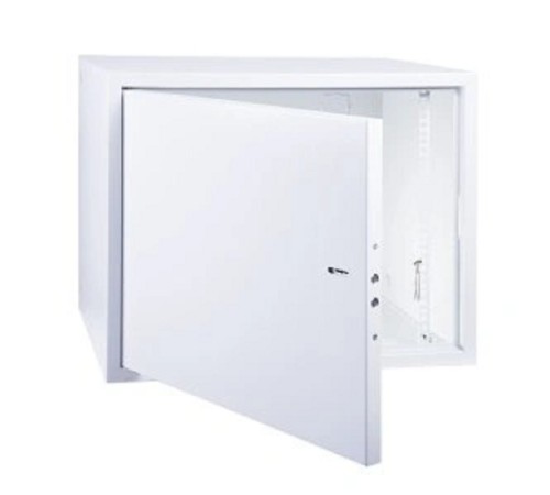 Rexant (04-2252) Шкаф настенный 19" АНТИВАНДАЛЬНЫЙ распашной 8U 600х400х450мм,(ШхГхВ) RAL 7035 PRO