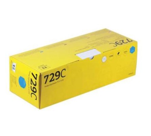 T2 Cartridge 729  Картридж (TC-C729C) для Canon i-SENSYS LBP7010C/HP LJ Pro CP1025 (1000 стр.) Голубой, с чипом