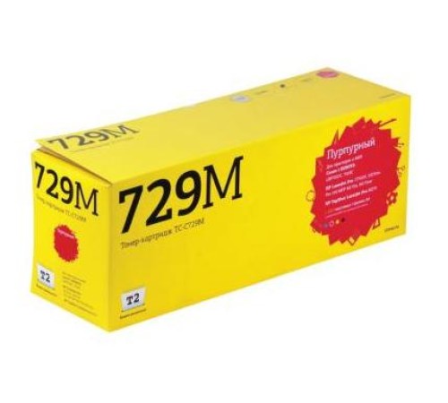 T2 Cartridge 729 Картридж (TC-C729M) для Canon i-SENSYS LBP7010C/HP LJ Pro CP1025 (1000 стр.) Пурпурный, с чипом T2 Cartridge 729 Картридж (TC-C729M) для Canon i-SENSYS LBP7010C/HP LJ Pro CP1025 (1000 стр.) Пурпурный, с чипом