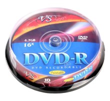 Диски DVD-R VS 4,7 GB 16x CB/10 Ink Print